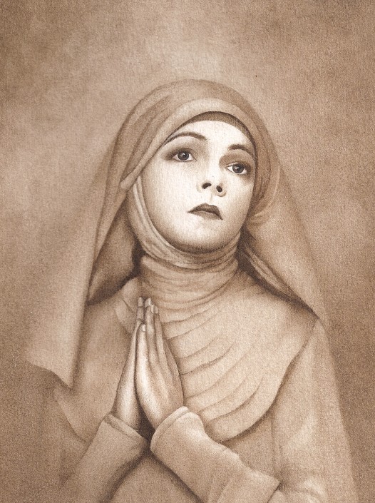 Nun. Watercolour on paper. 2000