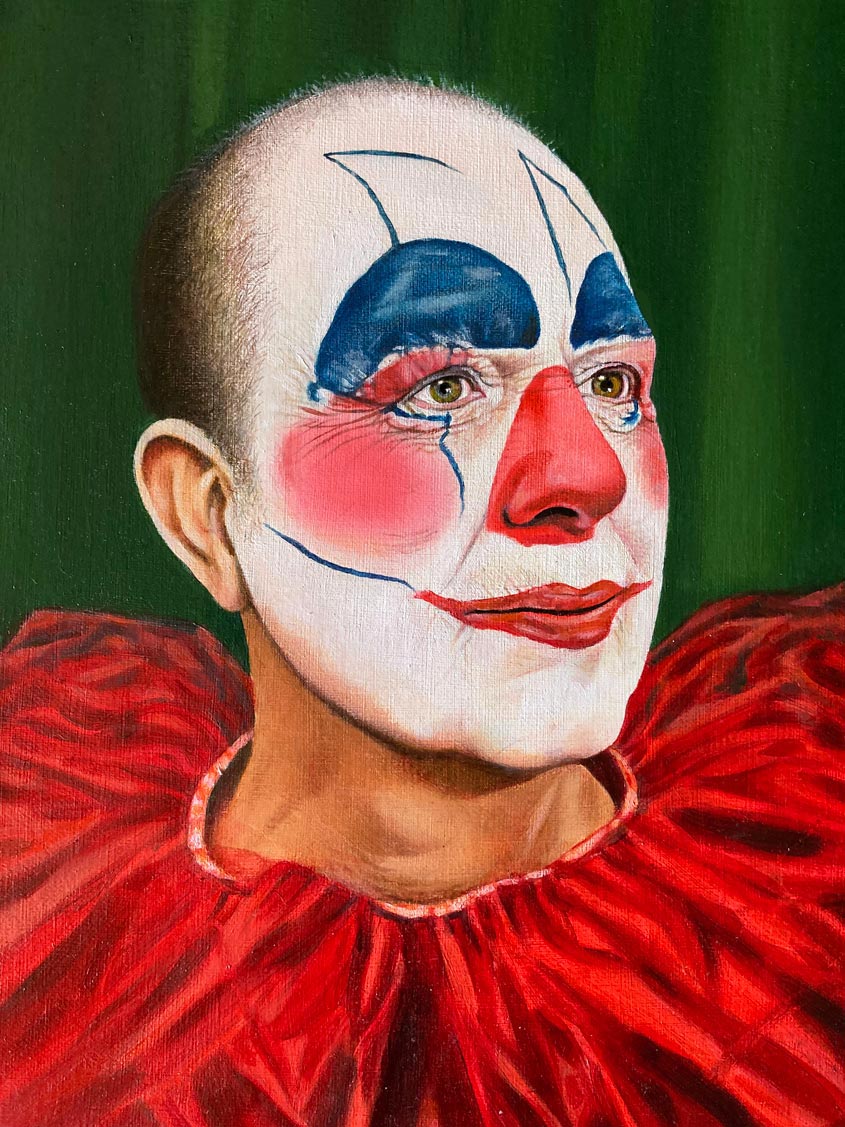 ‘Pierrot’ Oil on canvas