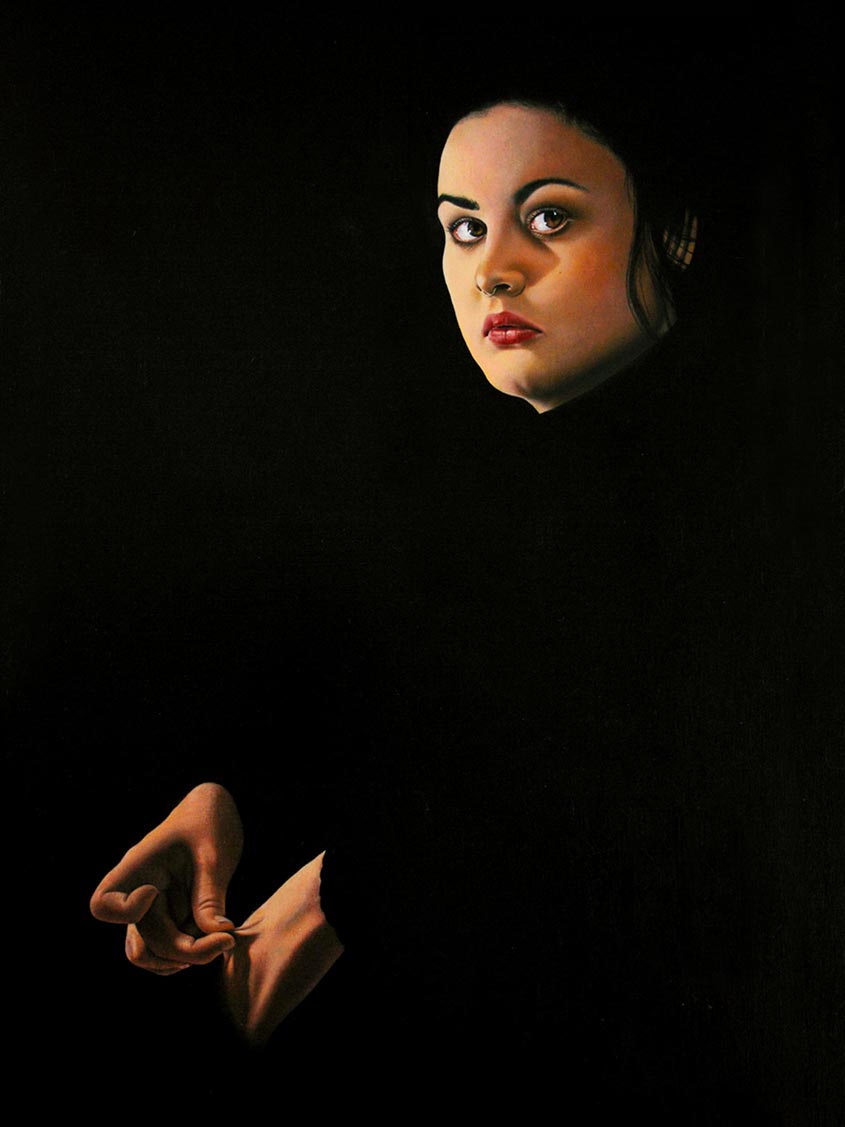 ‘The Pinch’ Oil on canvas