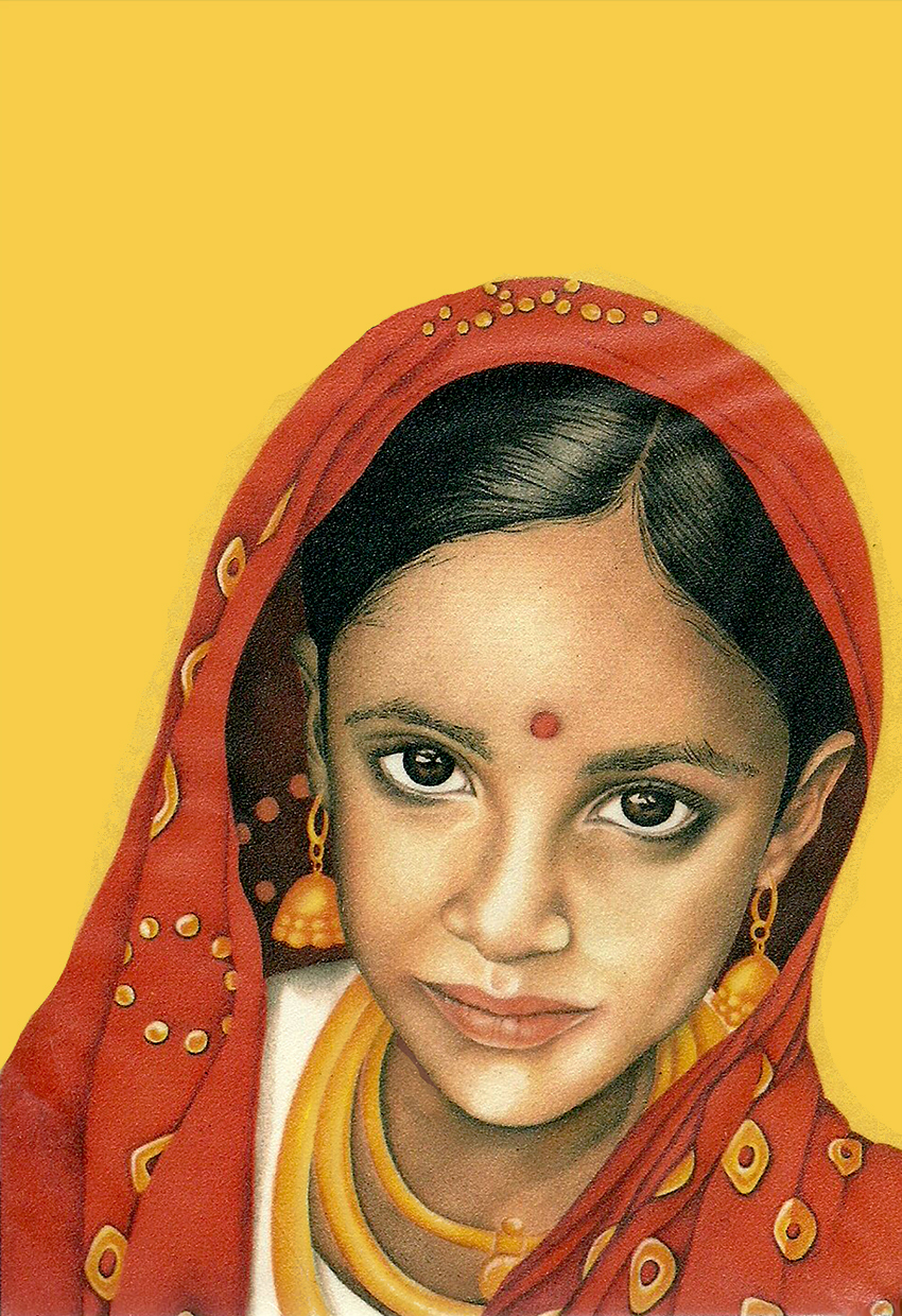 'Phaniyamma, the young widow' Watercolour on paper